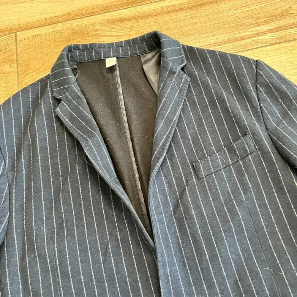 Mens Joseph Abboud Navy Blue Pinstripe Blazer Jacket - XXL